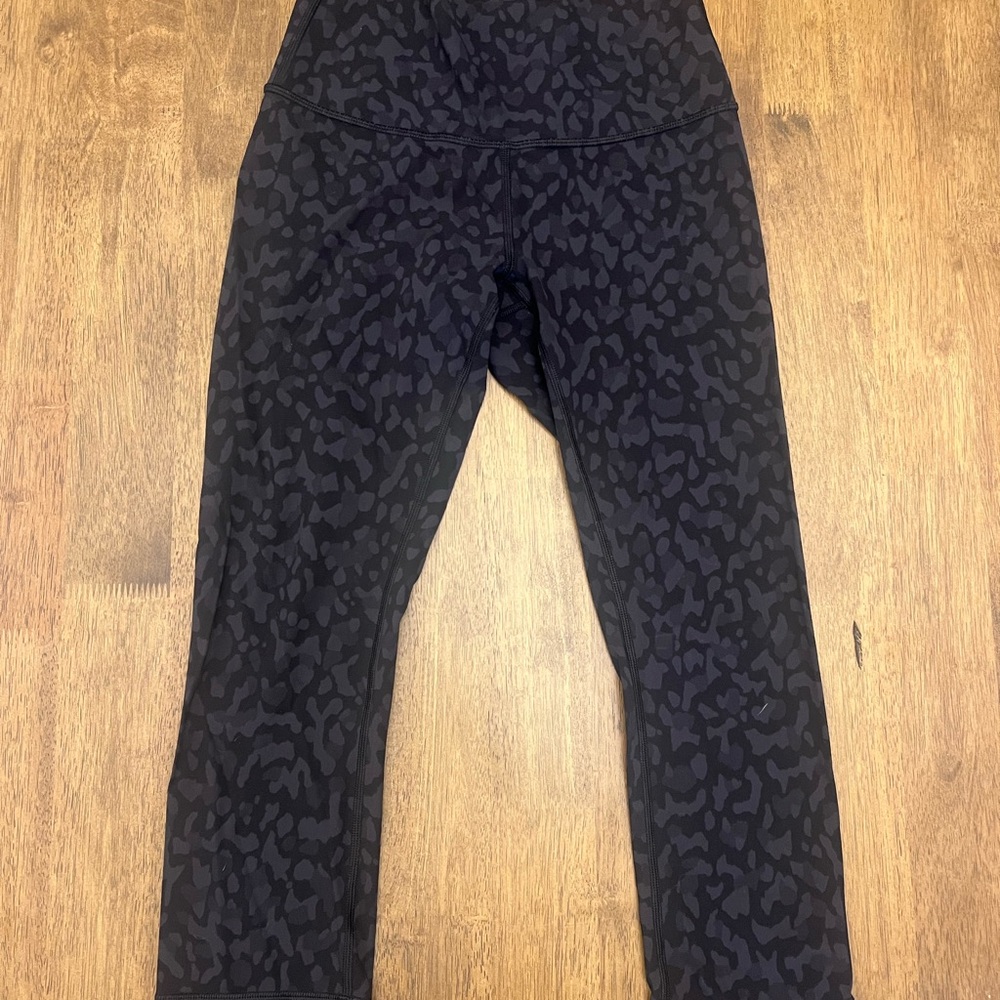 Black Patterned Leggings - image 1